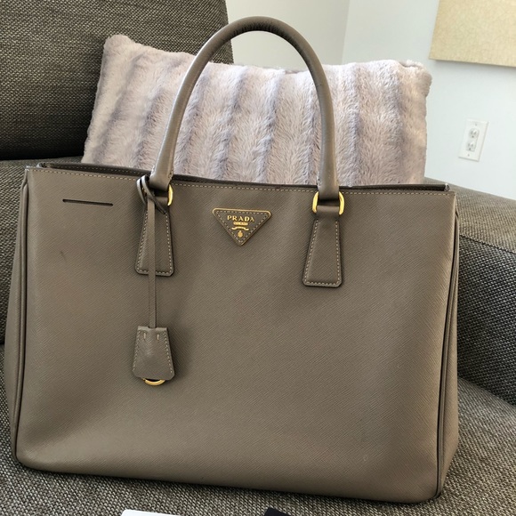 prada purse grey